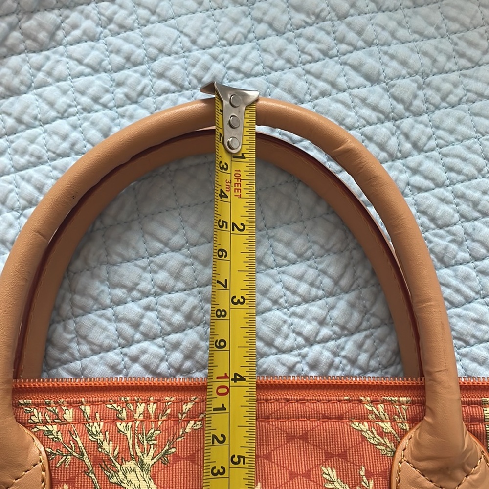 Dooney & Bourke Orange Scenic Toile Tote - Picture 10 of 11